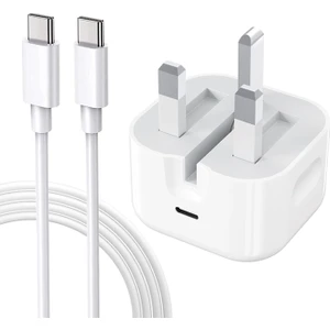 Apple Iphone Uyumlu 20WATT Avrupa Tipi (Ingiltere,afrika,arabistan) Uyumlu Şarj Başlığı Adaptörü Veşarj Kablosu