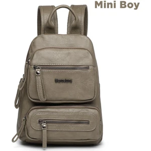 Mini Boy Yıkama Deri Kadın Sırt Çantası 21-K Barcelona 1929