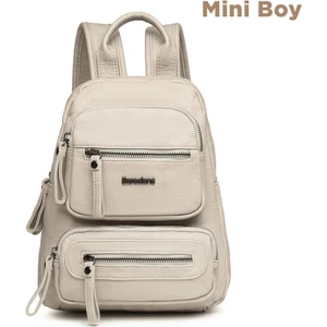 Mini Boy Yıkama Deri Kadın Sırt Çantası 21-K Barcelona 1929