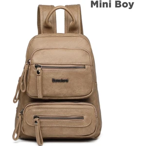 Mini Boy Yıkama Deri Kadın Sırt Çantası 21-K Barcelona 1929