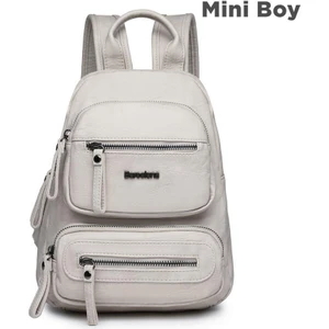 Mini Boy Yıkama Deri Kadın Sırt Çantası 21-K Barcelona 1929