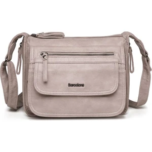 Yıkama Deri Postacı Askılı Kadın Çantası 21-K Barcelona 1934