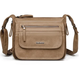 Yıkama Deri Postacı Askılı Kadın Çantası 21-K Barcelona 1934