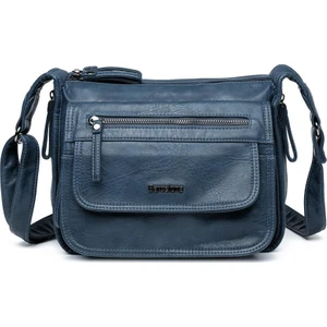 Yıkama Deri Postacı Askılı Kadın Çantası 21-K Barcelona 1934