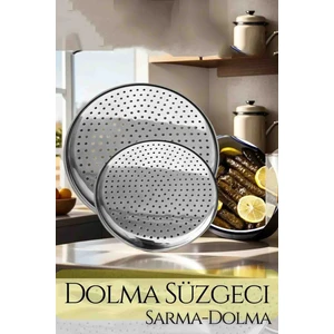 Lüks Paslanmaz Çelik Sarma ve Dolma Süzgeci Altlığı 2'li