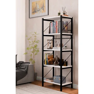 5 Katlı Metal Dekoratif Kitaplık,çiçeklik,işyeri Ev Düzenleyici