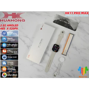 Nom Tekno HK11 Pro Max Orıjınal Yeni Seri Güçlu Batarya Amoled Ekran Akıllı Saat Çift Kordonlu