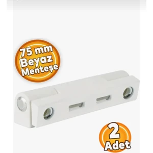 Pvc Pimapen Pencere Menteşesi 75 mm Beyaz (2 Adet)