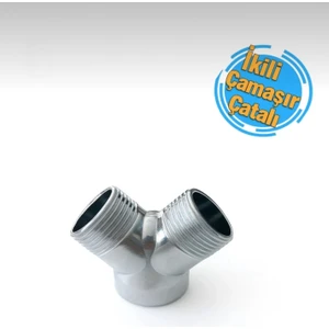 3/4'' Çamaşır Çatalı Tek Girişi Çift Giriş Yapma