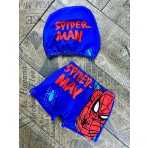 Spiderman Desenli Erkek Çocuk Mayo Boneli