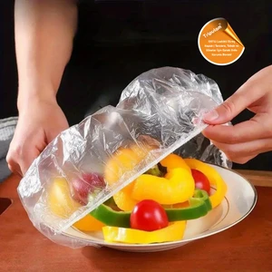 100’LÜ Lastikli Streç Kapak | Tencere, Tabak ve Kâseler Için Esnek Gıda Koruma Bonesi
