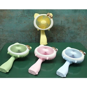 Kurdele Tasarım Şarjlı El Fanı – 3 Kademeli | Taşınabilir, USB Şarjlı, Sessiz Mini Vantilatör