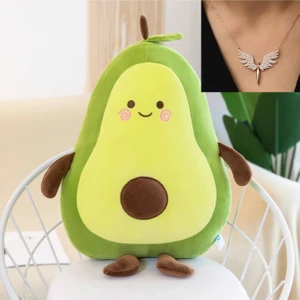 Avokado Pelüş Yastık 50CM ve Melek Kolye Hediyeli
