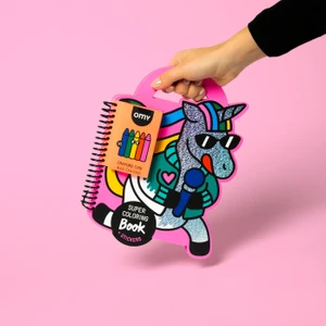 Omy Super Coloring & Stickers Book - Lily