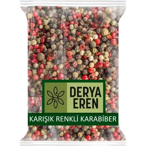 Derya Eren Akbiber, Karabiber, Yeşil ve Kırmızı Karabiber Tane Karışık 1 Kg