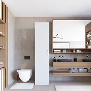 Yaman Mat Beyaz Tek Kapaklı 4 Raflı Çok Amaçlı Mutfak Kiler ve Banyo Dolabı