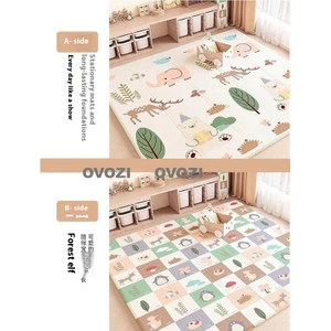 Ovozı 200×180×1CM Çift Taraflı Katlanabilir Bebek Emekleme Matı Oyun Paspasları ve Halıları (Yurt Dışından)