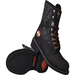 Harley Davidson 025M100031 New Worker Erkek Bot - Siyah Nubuk