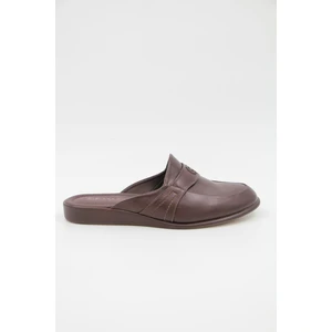 9823-1 Erkek Terlik - Kahverengi