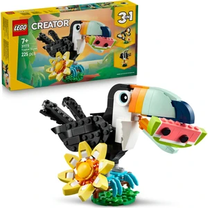 Lego® Creator 3'ü 1 Arada Vahşi Hayvanlar: Tropikal Tukan Kuşu 31173 - 7+ Çocuklar Için Yaratıcı Oyuncak Yapım Seti (225 Parça)