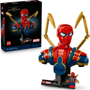 Lego® ǀ Marvel Iron Örümcek Adam Büstü 76326 – Yetişkinler Için Koleksiyonluk ve Dekoratif Model Yapım Seti (379 Parça)