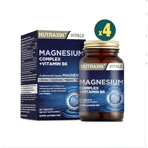 Magnesium Complex Vitamin B6 60 Tablet 4 Adet