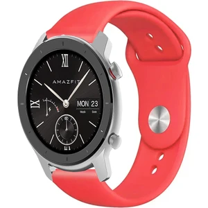 Amazfit Gtr 42MM ile Uyumlu Kordon Yumuşak Dokulu Esnek Jel Silikon Kayış