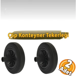Imeci 120 LITRE/240 Litre Çöp Konteyner Kovası Tekeri (2 Adet)