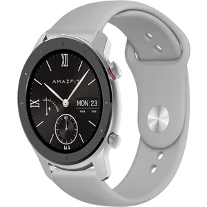 Amazfit Gtr 42MM ile Uyumlu Kordon Yumuşak Dokulu Esnek Jel Silikon Kayış
