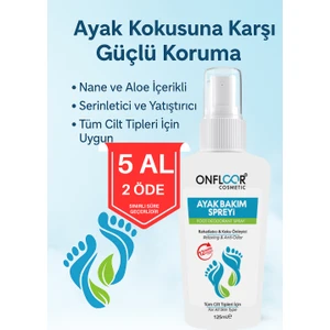 Ayak Koku Giderici Sprey 125 ml – Ferahlatıcı Bitki Özlü Ayak Bakımı