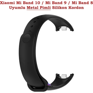 Xiaomi Mi Band 8 Silikon Kordon Ayarlanabilir A+ Kalite Esnek Yumuşak Spor Silikon Kayış