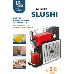 SLUSHI Ev Tipi Buzlaş Makinesi - Profesyonel Dondurulmuş İçecek Yapma Makinesi HSLUSH-01