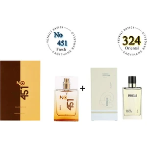 NO: 451 + 324 Unisex / Kadın Parfüm  EDP 50 ml Fresh / Oriental - MNMS50NO451324