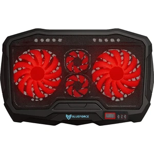 Sx-15 Speeder 9-17 " 4 Fanlı Notebook Soğutucu LCD Ekranlı Kademeli Siyah