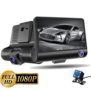 1080P Full Hd 4'' Büyük Ekranlı Araç Içi Kamera 3 Kameralı ( Ön Görüş - Geri Görüş - Iç Görüş ) Gece Görüşlü