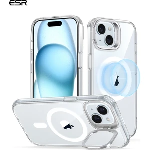 Esr Iphone 15  Halolock Magsafe Classic Hybrid Silikon Kılıf Şeffaf Standlı