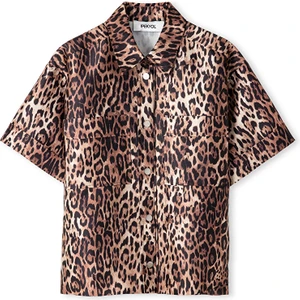 Leopar Desen Gömlek Ceket IW6250005051003