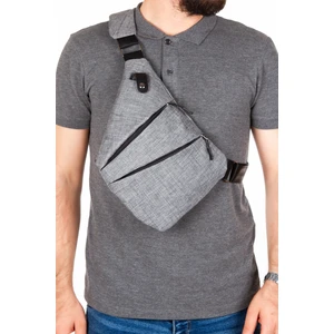 Heybe Keten Kumaş Çapraz Göğüs ve Omuz Çantası new121 - Gri