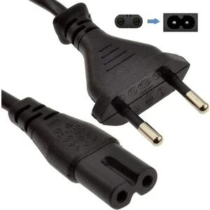 Radyo Teyp Yazıcı Elektrik Power Güç Kablosu Fişi Ps2/3/4 2 Pin C7 (1.5 Metre)