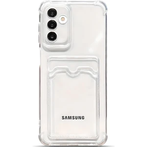 Samsung Galaxy A16 Uyumlu Kamera Korumalı Kartlıklı Köşeleri Airbag Tasarımlı Darbe Önleyici Şeffaf Silikon Kılıf
