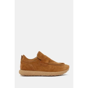 Be Style Troy Unisex Camel Gerçek Süet Deri Sneaker