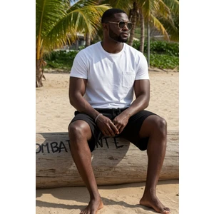 Müslin Erkek Şort Organik Pamuk