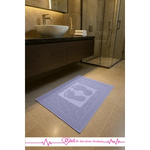 Pamuklu 50X70CM Ayak Desenli, Lavabo Havlusu, Ayak Havlusu, Ayak Paspası