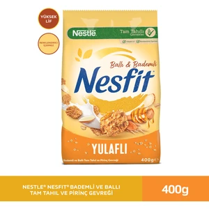 Nestlé Nesfit Ballı Bademli Tam Tahıl ve Pirinç Gevreği 400g