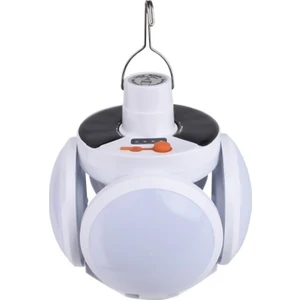 Solar LED Kamp Lambası – Işıldak – Usb’den / Gün Işığında Şarj- 5 Kanatlı