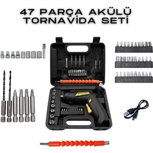 47 Parça Akülü Tornavida Seti Hegi