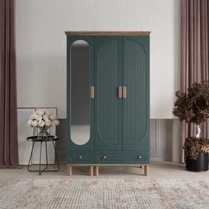 Furkan 3 Kapaklı Gardırop Bohem Dolap 120cm