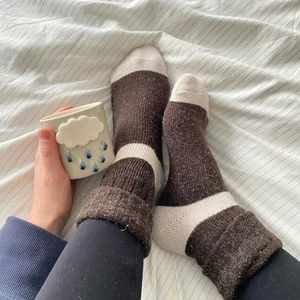 2'li Alpaka Yünlü Termal Kışlık Kadın Çorabı 2056