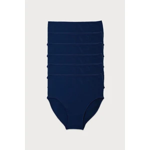 Kadın Lacivert 6 lı Paket Modal Dar Kalıp Yüksek Bel Slip Külot 1955