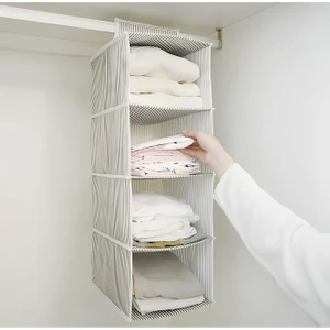 (2 Adet) Alas Dolap Içi 4 Raflı Çok Katlı Dolap Içi Düzenleyici Organizer 24*29*64 cm